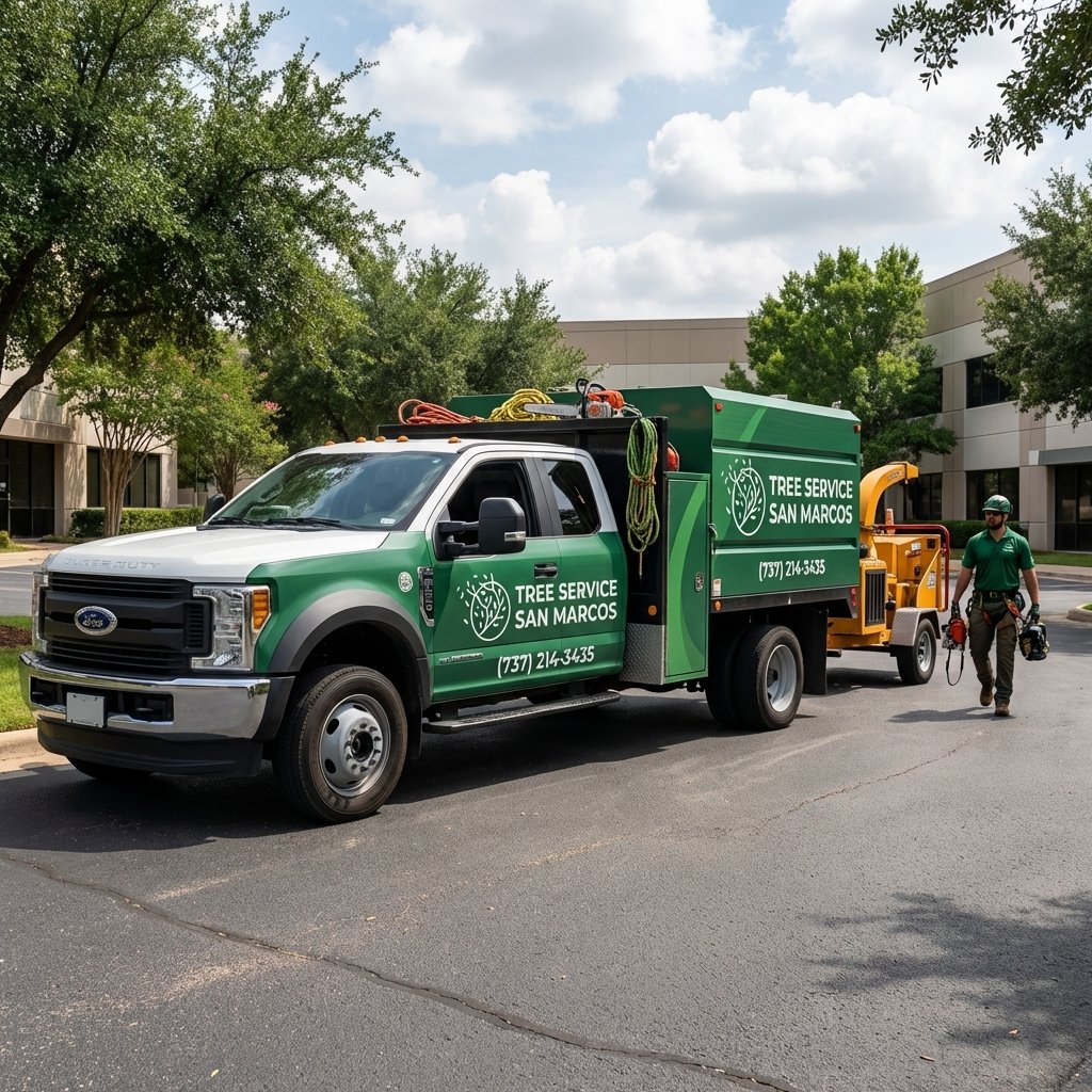 Branded Van 2 emergency tree services in san marcos